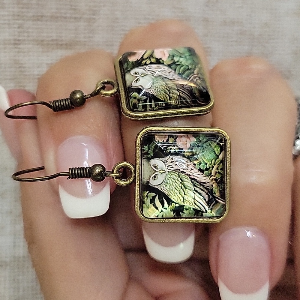 🔥LAST PAIR🔥 ASIAN INSPIRED VINTAGE OWL EARRINGS